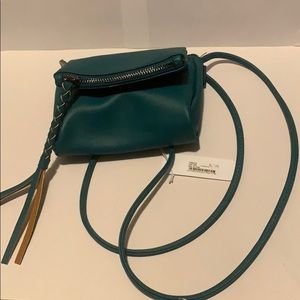 Teal crossbody bag